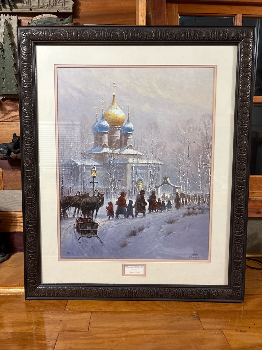G. Harvey "Whosoever Believeth" (1991) Signed Limited Edition Framed Print